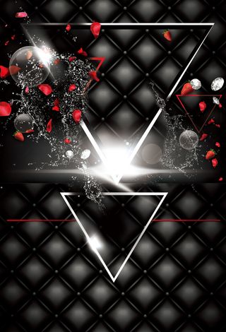 夜总会情人节派对海报背景图高清