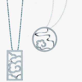 钻石珠宝项链七夕免抠