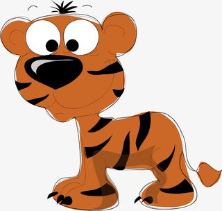 卡通可爱小动物装饰设计动物头像免抠