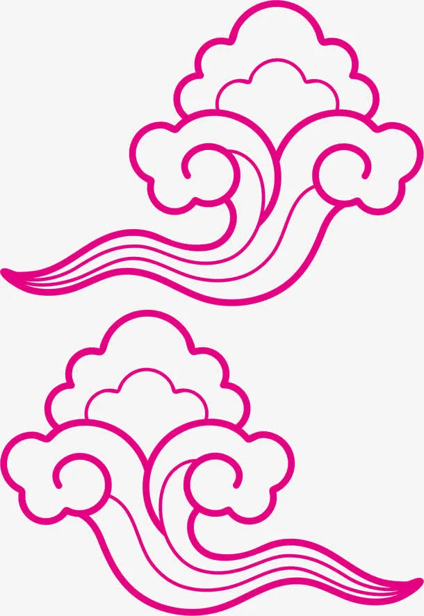 传统花边角花底纹素材免抠