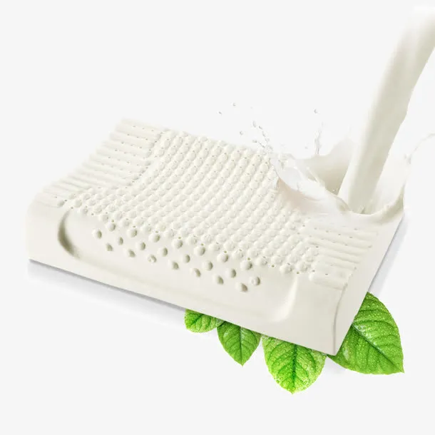 泰国乳胶枕头颈椎护颈枕免抠