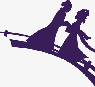 情人节中国风卡通情侣免抠