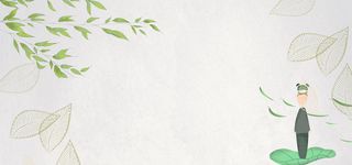 惊蛰文艺小清新纹理男孩灰banner高清