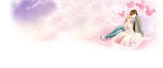 紫色唯美爱情背景高清