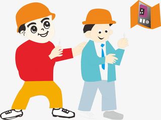 安全卡通人物免抠