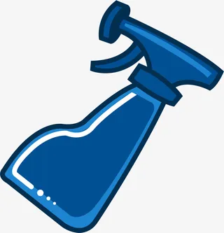 倾斜的纯色按压消毒水免抠