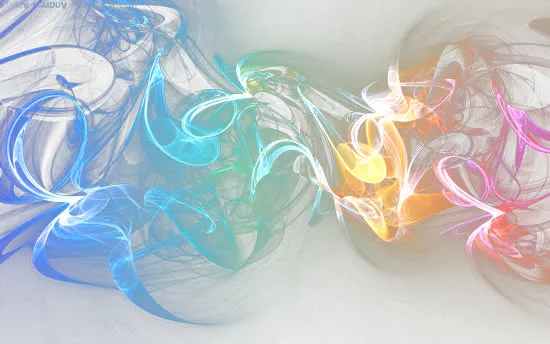 高清幻彩轻烟光影图片免抠