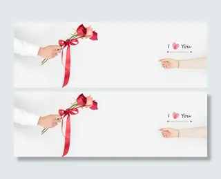 求婚结婚浪漫爱情banner高清