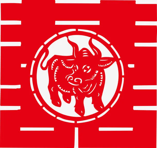 红色双喜贴纸免抠