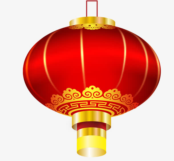 元宵节大红灯笼免抠