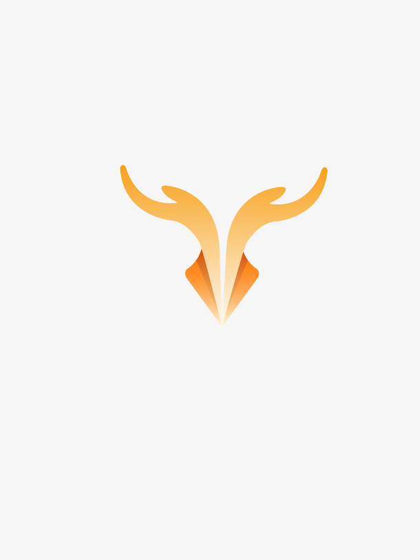 鹿头logo免抠