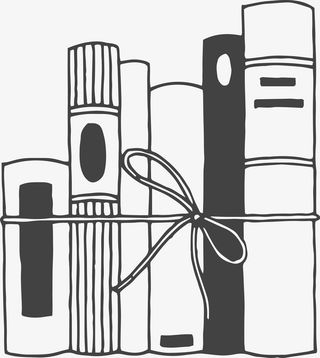 卡通简约简笔画黑白插画小清新免抠