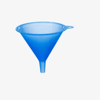蓝色立体漏斗实物免抠