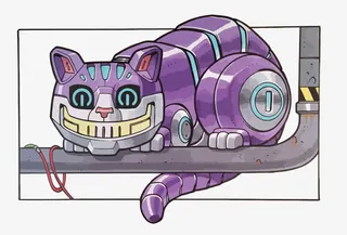 矢量机械猫免抠