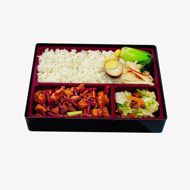 爆炒鸡丁饭实物素材免抠
