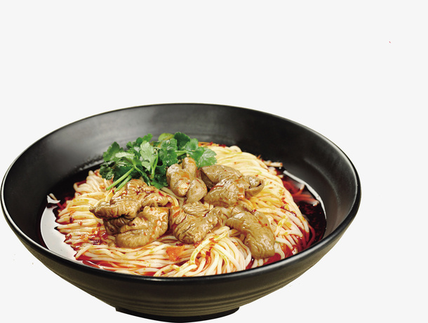 美食麻辣肥肠面免抠