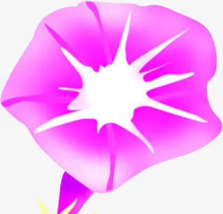 春天粉色清新喇叭花免抠