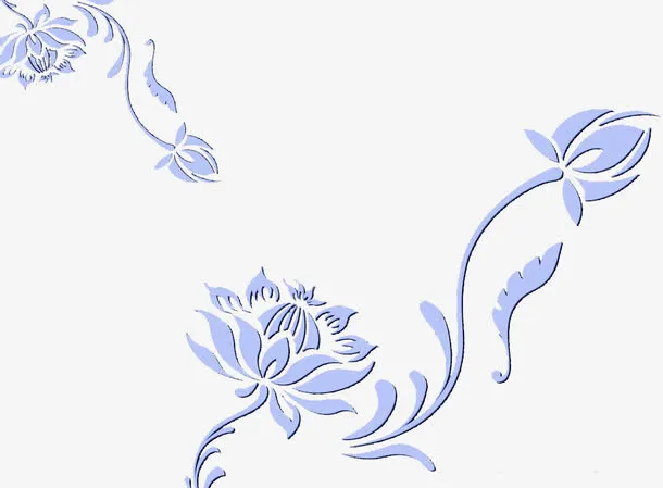 高雅花纹免抠