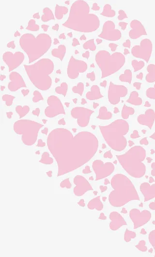 粉色爱心圆球图片免抠