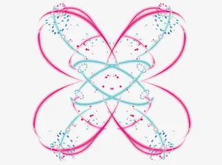 清新炫光花免抠