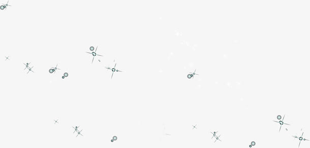 璀璨卡通星光创意免抠