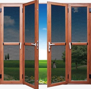 美丽纱窗景色免抠