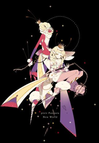 黑色背景日式动漫