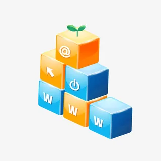 方格的阶梯免抠