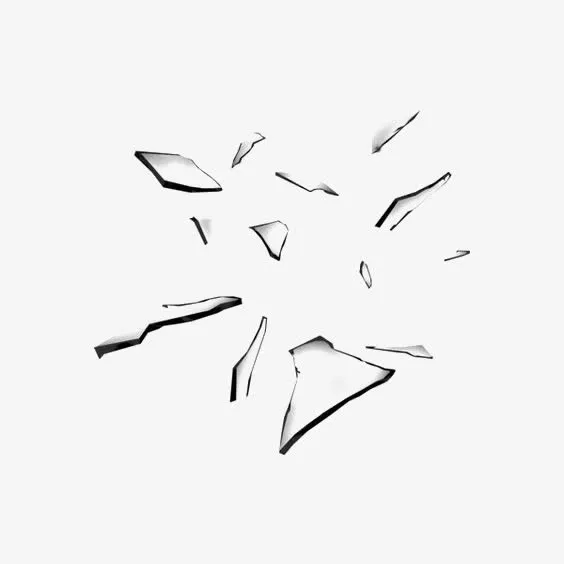 破碎的玻璃免抠漂浮其他元素