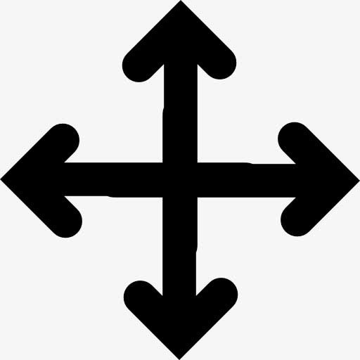 移动对象的箭图标免抠