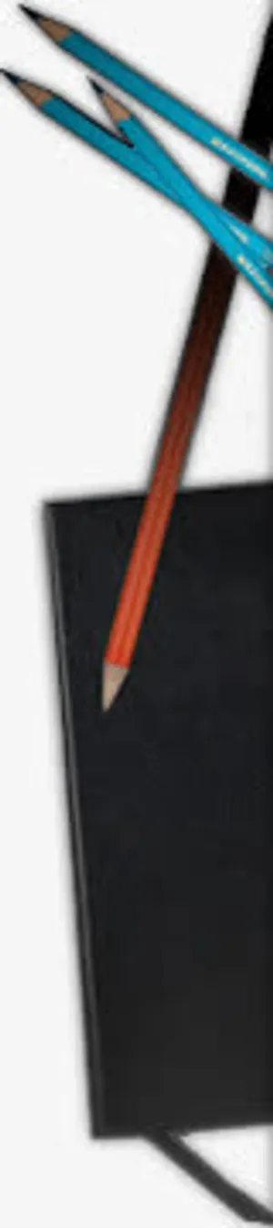 几支铅笔笔记本版留白免抠