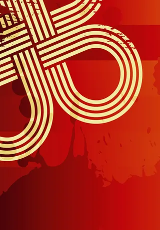 红色商务画册线条圆点墨汁封面背景高清