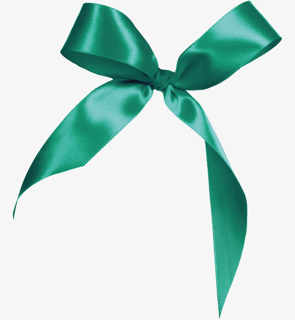 绿色蝴蝶结免抠