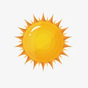 太阳  踏青  手绘  素材免抠
