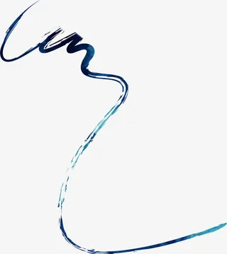 墨迹文艺线条设计免抠