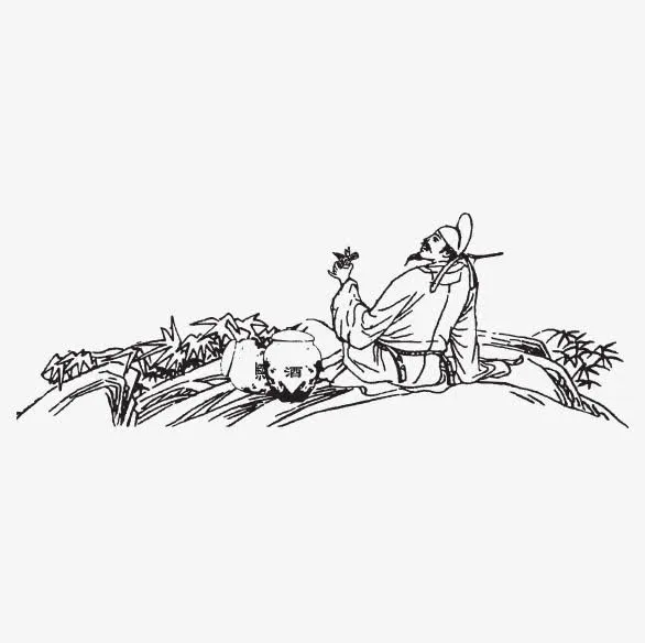 古代商朝黑白剪裁素材免抠