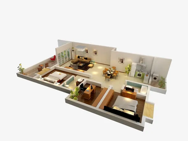 房屋户型设计免抠