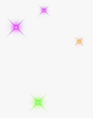 紫色光效黄色创意合成效果免抠