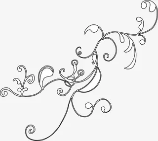 欧式花纹边框免抠