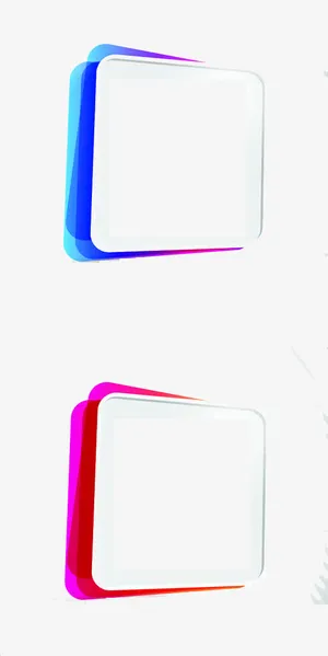 炫彩渐变色科技感边框免抠