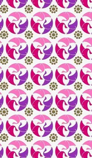 圆形粉紫底纹免抠