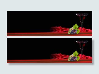 淘宝海报红酒banner