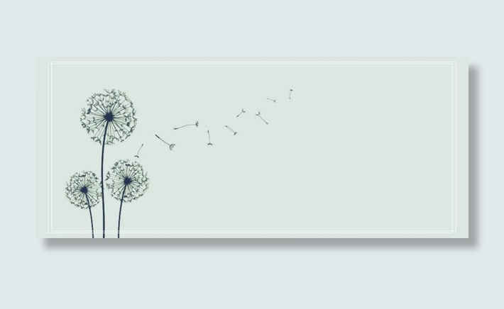 淘宝淡雅蒲公英促销海报背景图片