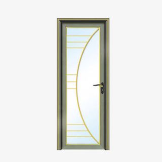 现代简约玻璃平开门免抠