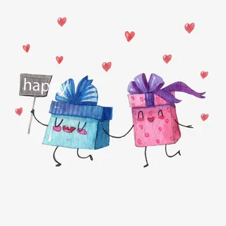 矢量礼物盒子免抠