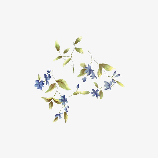 紫色小花免抠