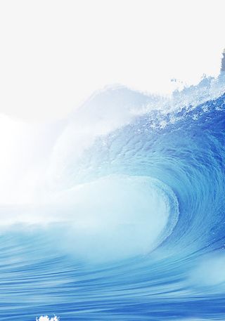 海洋浪花企业文化素材免抠