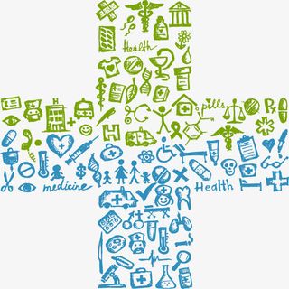 医疗展板图案免抠