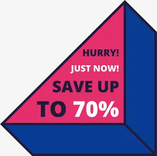 深色三角形立体标签免抠