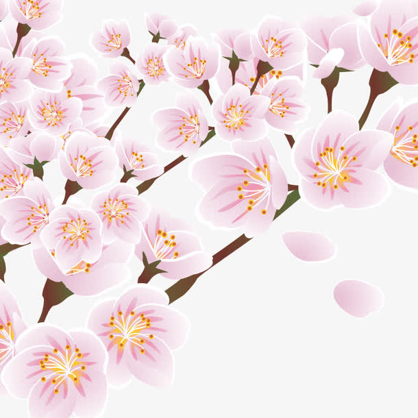 桃花素材免抠